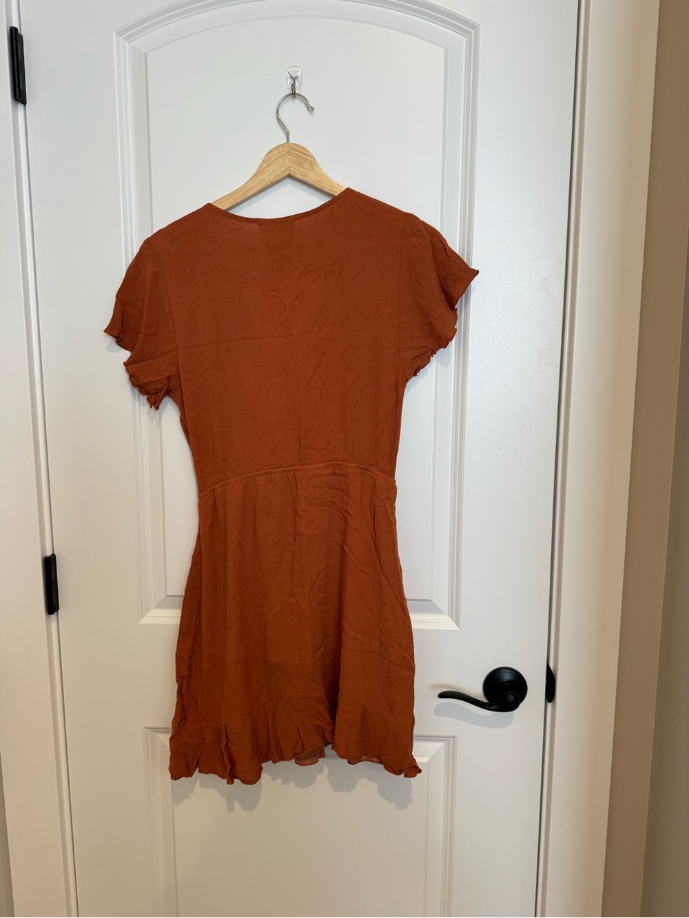 Altar'd State Rust Wrap Mini Dress - Picture 2 of 3